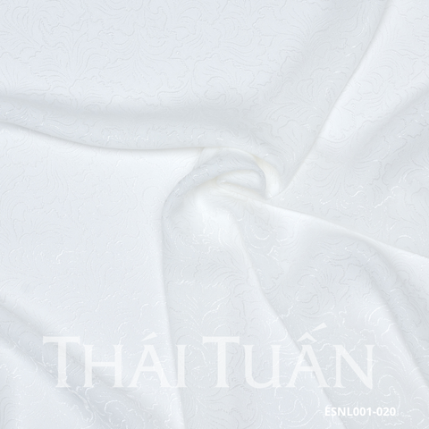 Gấm Hoa Văn Màu Trắng Khổ 1m5x2m ESNL001020