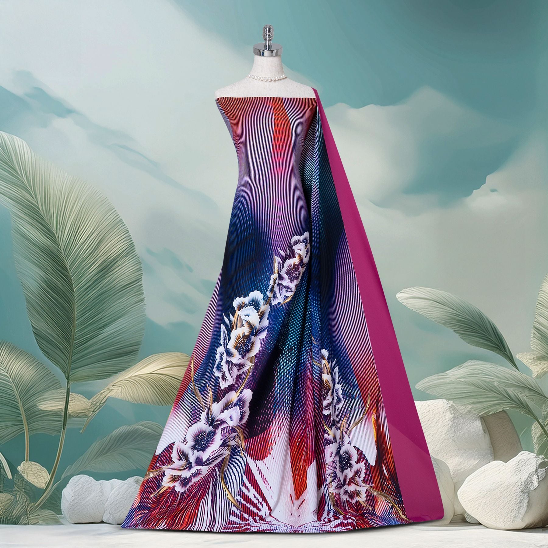 Vải Áo Dài Sắc Phương Nam Kháng Khuẩn Khổ 1m50 x 2m1 ASBR533546FD5