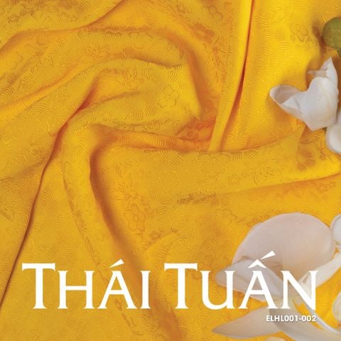 Vải Gấm Co Giãn Màu Vàng Khổ 1m5 x 2m ELHL001002