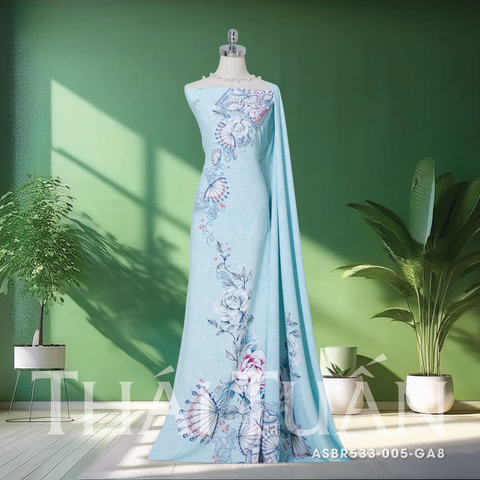 Vải Áo Dài Sắc Phương Nam Kháng Khuẩn 1m15 x 2m1 ASBR533005GA8