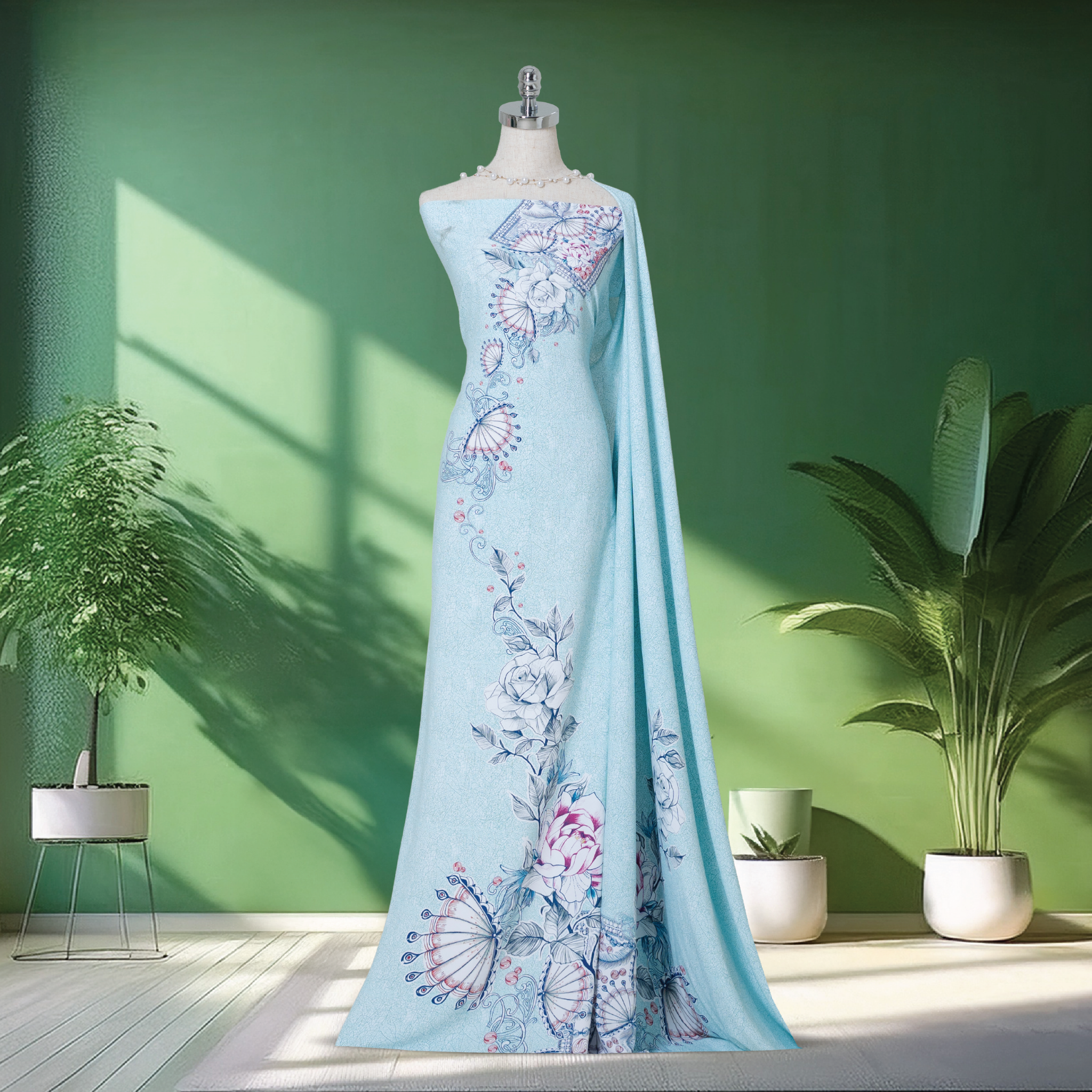 Vải Áo Dài Sắc Phương Nam Kháng Khuẩn 1m15 x 2m1 ASBR533005GA8