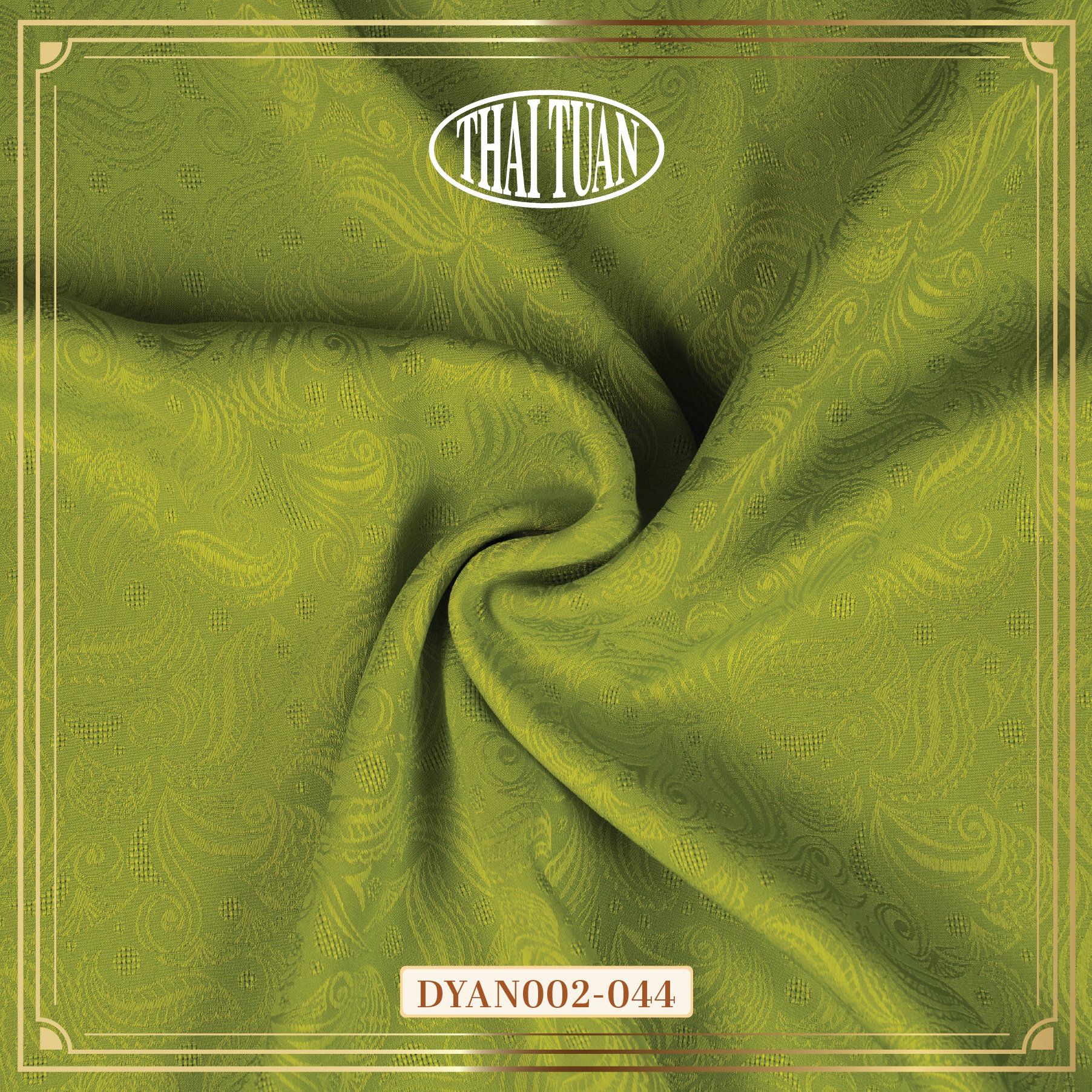 DYAN002044 Vải Gấm Mộc Vân Màu Xanh Cốm 1m15 x 2m5
