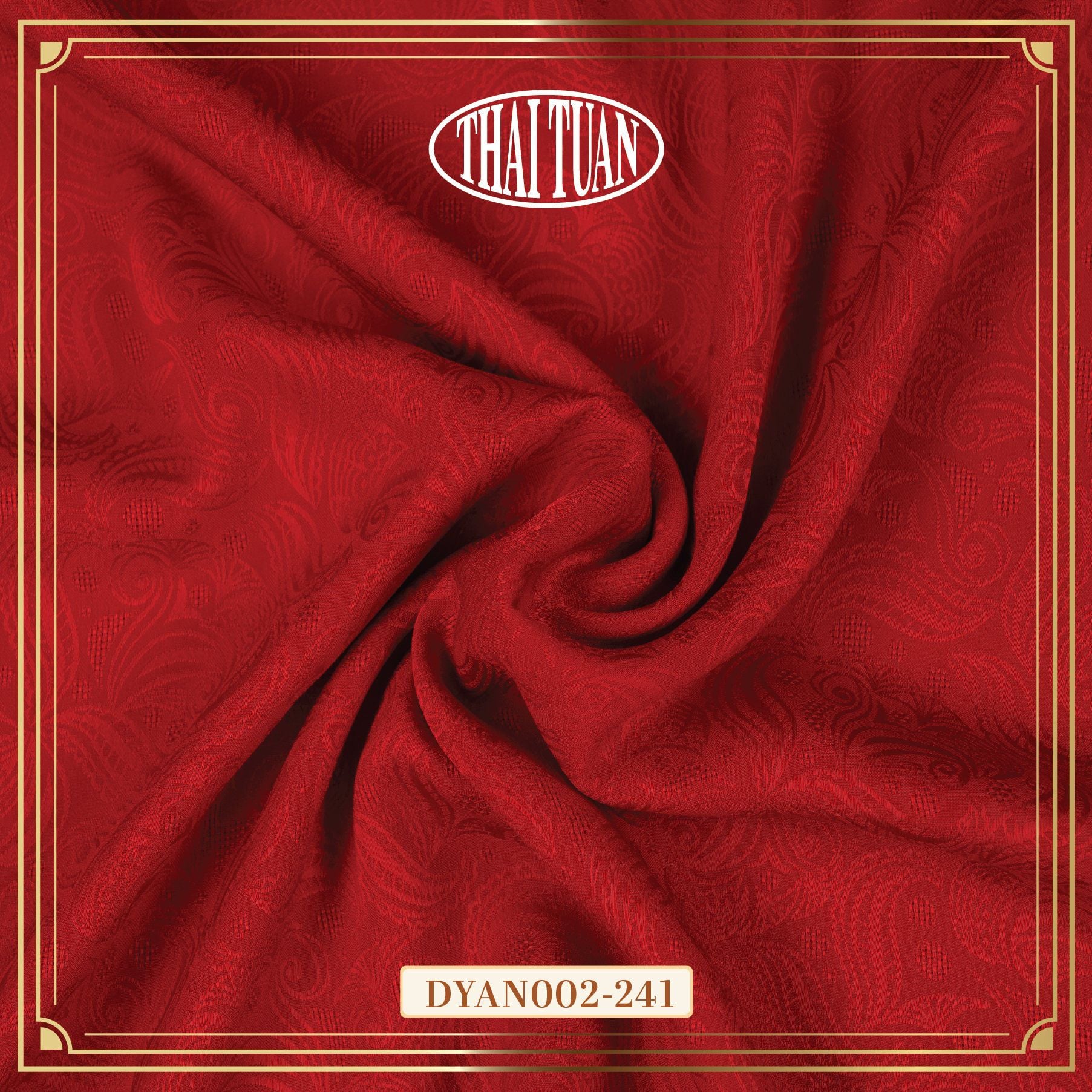 DYAN002241 Vải Gấm Mộc Vân Màu Đỏ 1m15 x 2m5