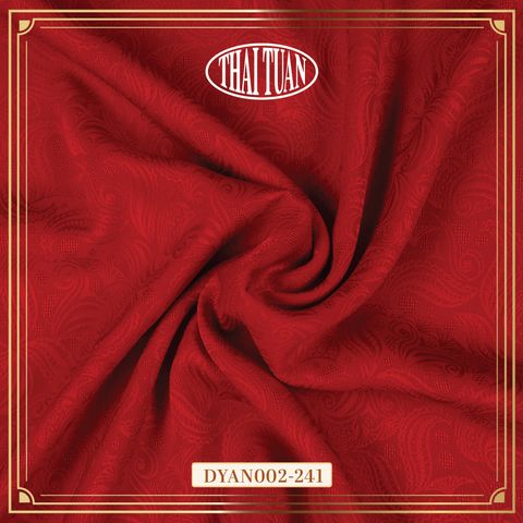 DYAN002241 Vải Gấm Mộc Vân Màu Đỏ 1m15 x 2m5