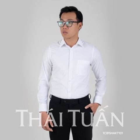 Áo sơ mi nam dài tay có túi màu trắng GENTITI by Thái Tuấn -  1C815HAKT101