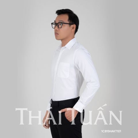 Áo sơ mi nam dài tay có túi màu trắng GENTITI by Thái Tuấn -  1C815HAKT101