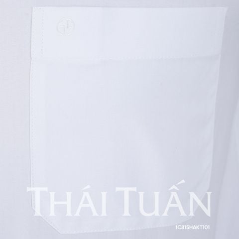 Áo sơ mi nam dài tay có túi màu trắng GENTITI by Thái Tuấn -  1C815HAKT101