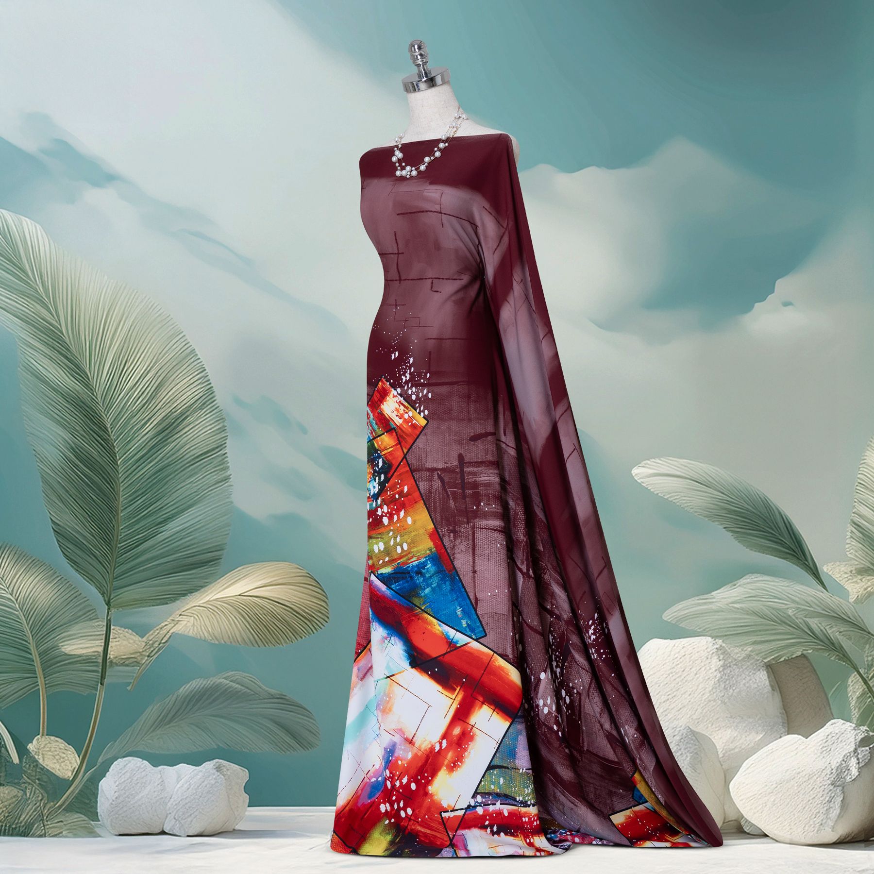 Vải Áo Dài Sắc Phương Nam Kháng Khuẩn Khổ 1m50 x 2m1 ASBR533032H0T