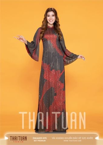 DQU6005K95 Vải Áo Dài Kim Tuyến Đính Đá Cao Cấp Khổ 1m50 x Dài 2m3