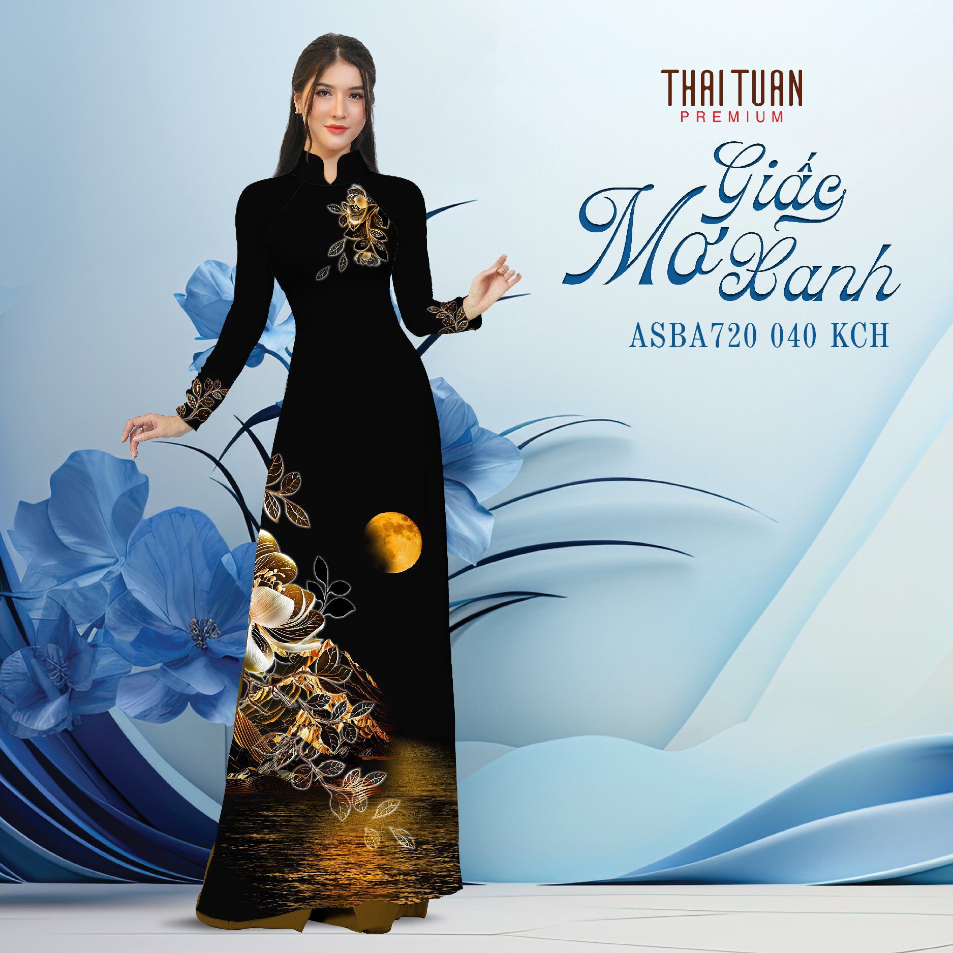 Vải Áo Dài Satin Hương Thơm Kháng Khuẩn Đính Đá Khổ 1m50 x Dài 2m3 ASB6720T90KCH