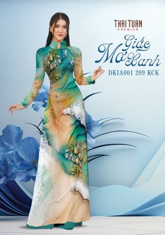 DKIA001209KCK Vải Áo Dài Kim Tuyến Cao Cấp Khổ 1m50 x Dài 2m3