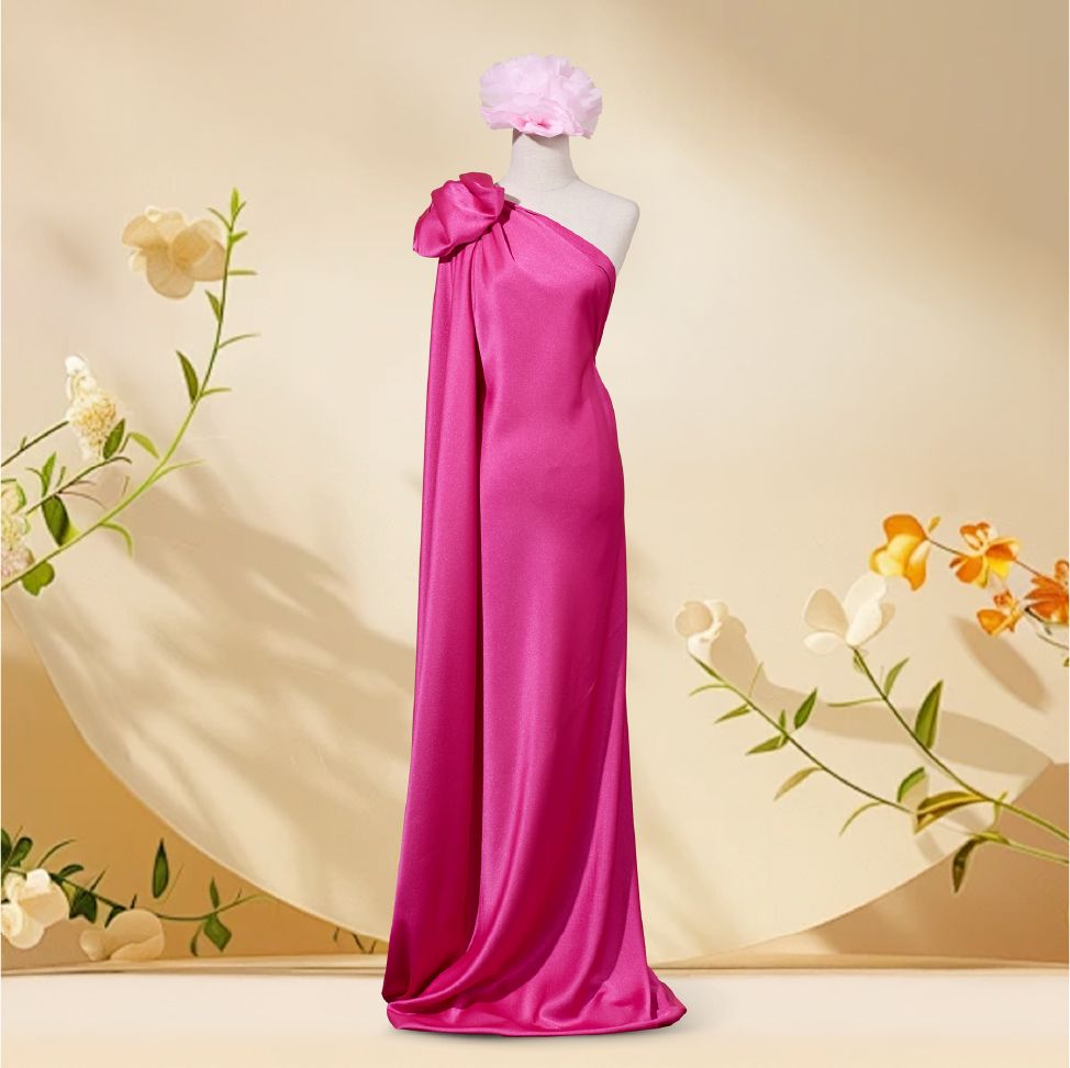 Vải Lụa Ánh Sao Màu Hồng Sen 1m50 x 2m ASBL787062