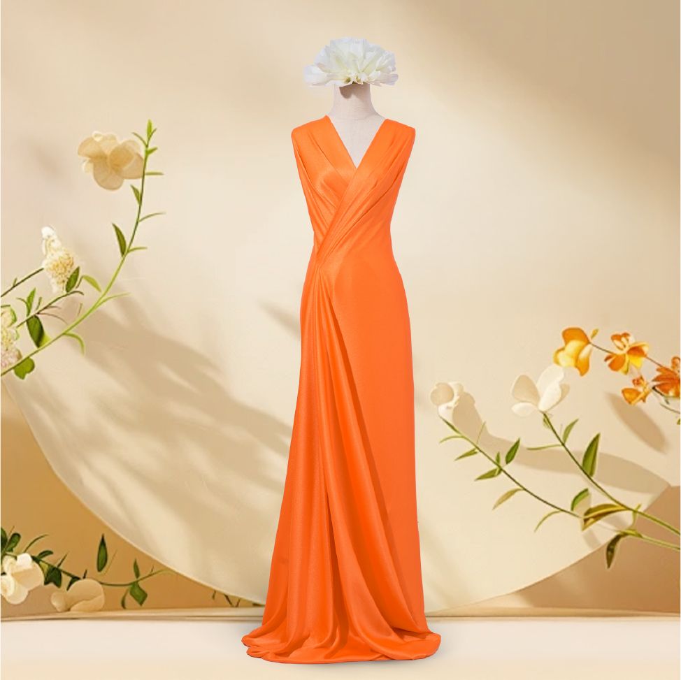 ASBL787008 Vải Trơn Nguyệt Cát Màu Cam Khổ 1m5 x 1m2