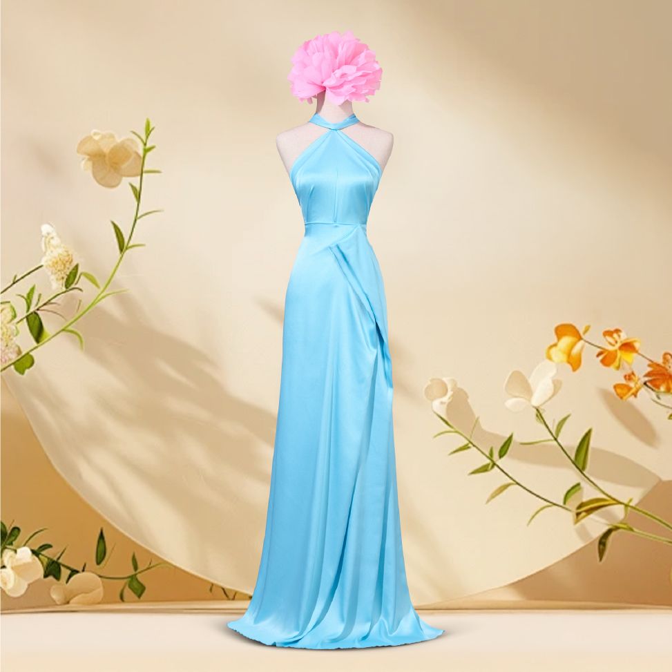 ASBL787010 Vải Trơn Nguyệt Cát Màu Xanh Biển Khổ 1m5 x 1m2