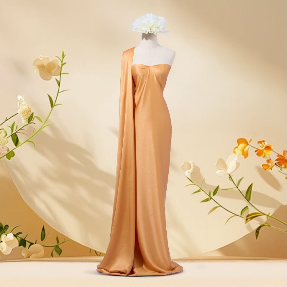 Vải Trơn Nguyệt Cát Màu Cam Sữa Khổ 1m5 x 1m2 ASBL787303