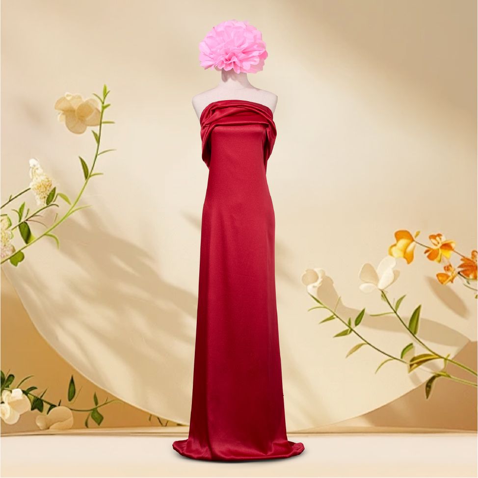 Vải Trơn Nguyệt Cát Màu Đỏ Khổ 1m5 x 1m2 ASBL787331