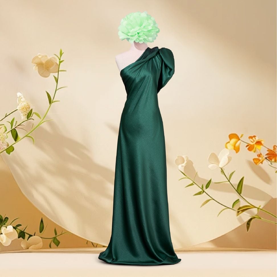 Vải Ánh Sao Màu Xanh Lá Đậm 1m5 x 1m2 ASBL787024