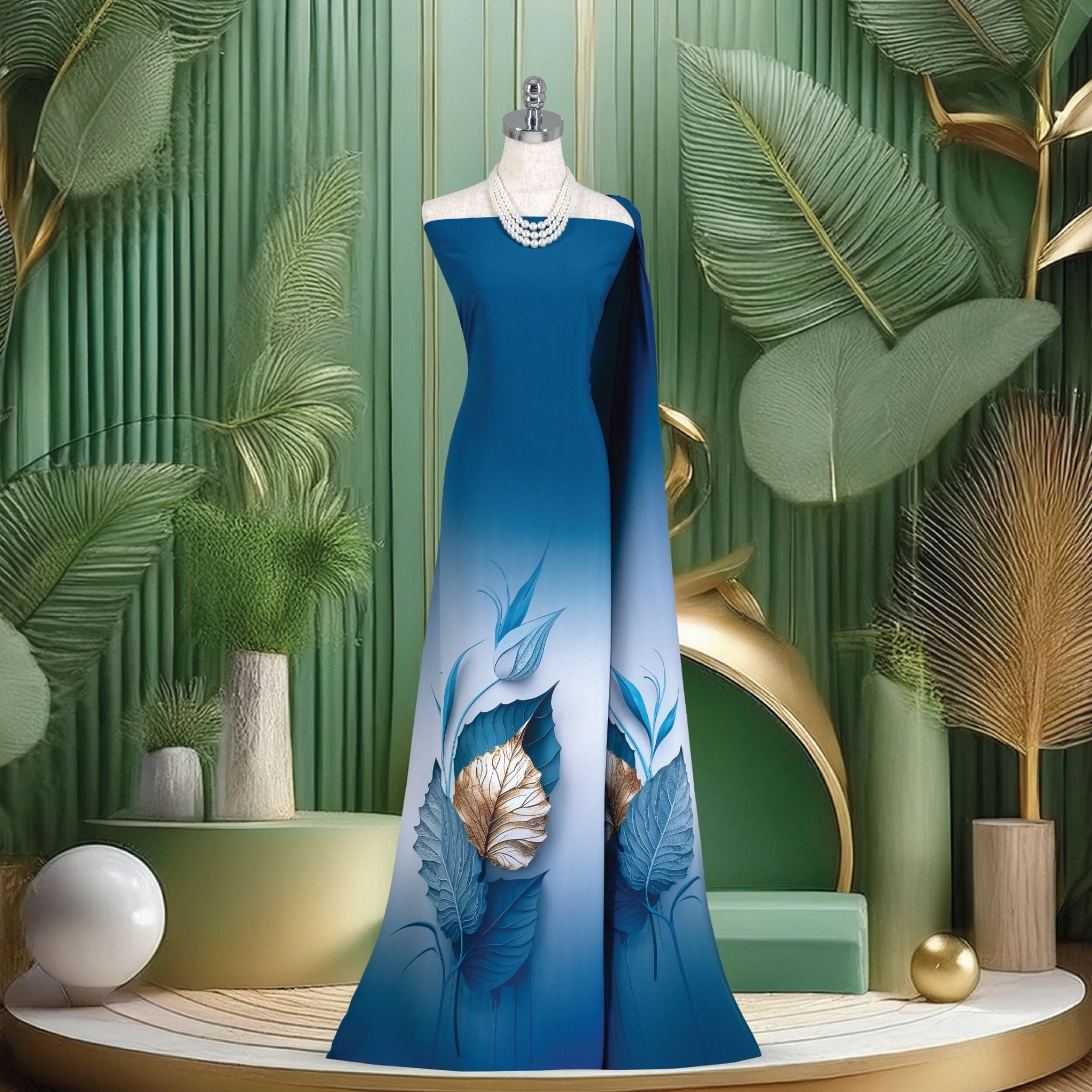 ASBR53036LUD- Vải In Sắc Phương Nam Kháng Khuẩn 1m5 x 2m1