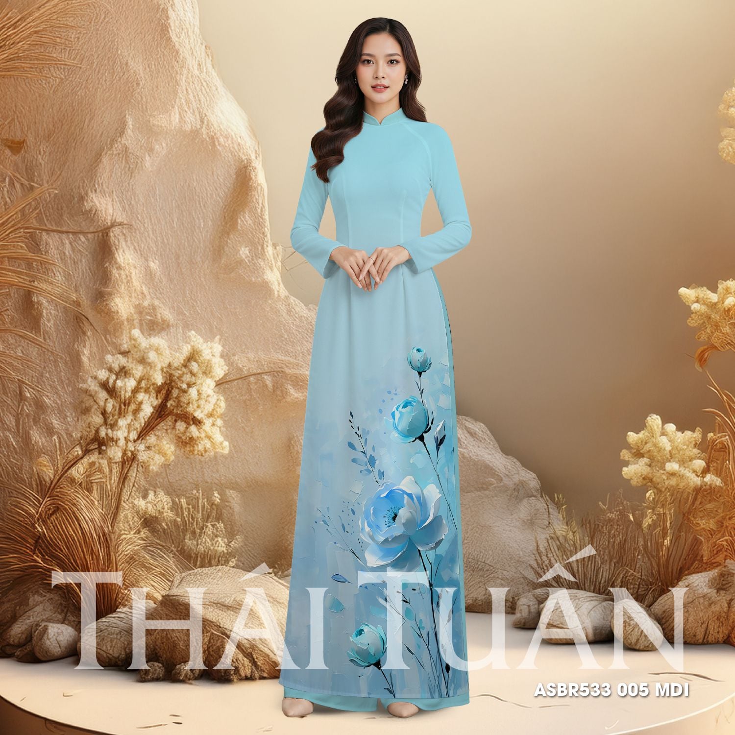 ASBR533005MDI Vải Áo Dài Sắc Phương Nam Kháng Khuẩn 1m50 x 2m1