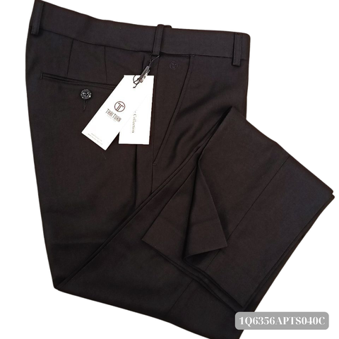 1Q6356APT Quần tây đen Thái Tuấn có tăng đơ cho nam Regular Fit