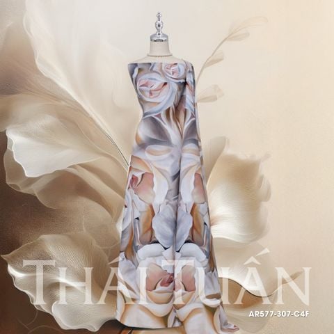 Vải Áo Dài In Hoa Lá Đặc Biệt 1m5 x 2m1 ASBR577307C4F