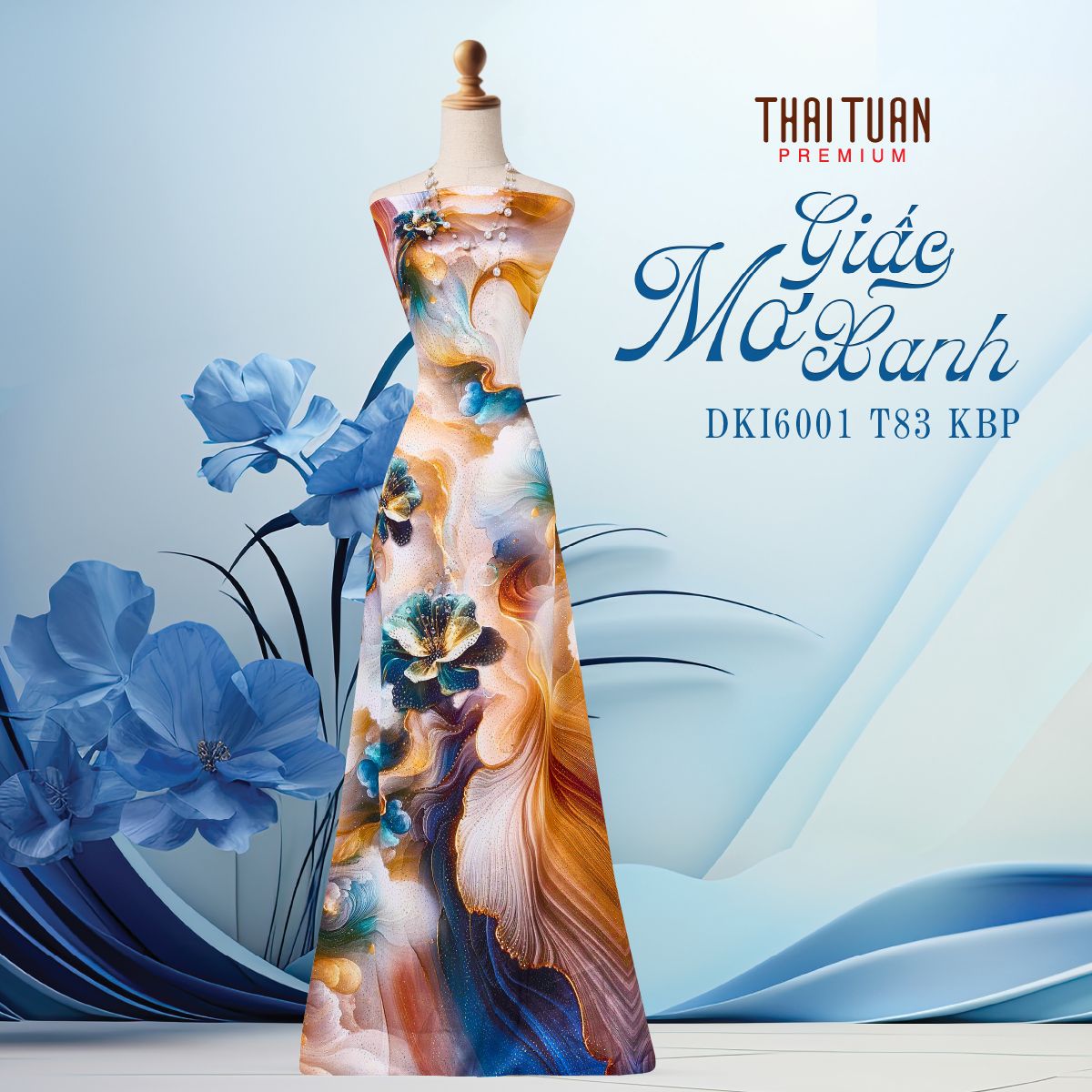 Vải Áo Dài Kim Tuyến Đính Đá Khổ 1m50 x Dài 2m3 DKI600183KBP