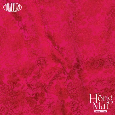 DVLN011-346 Gấm Hồng Mai Màu Hồng Khổ 1m15 x 2m5