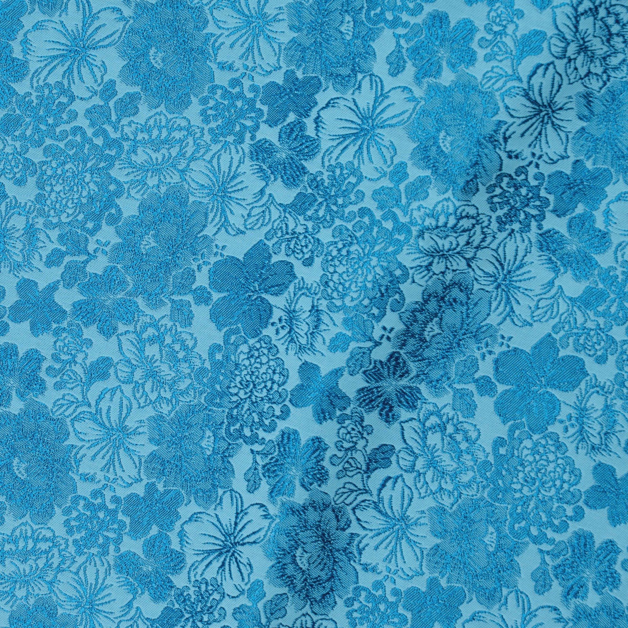 DVLN011-418 Gấm Hồng Mai Màu Xanh Khổ 1m15 x 2m5