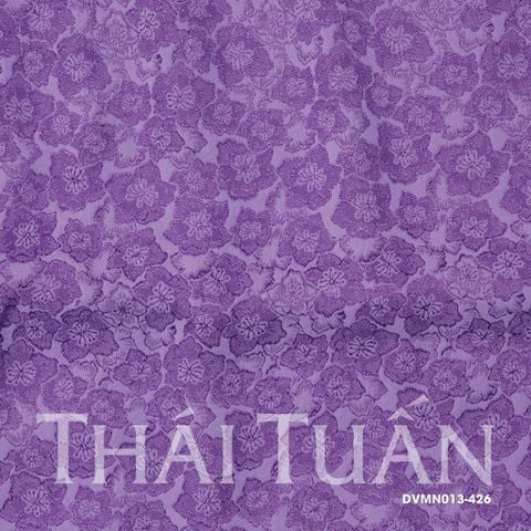 DVMN013-426 Gấm Lam Ngọc Màu Tím Khổ 1m15 x 2m5