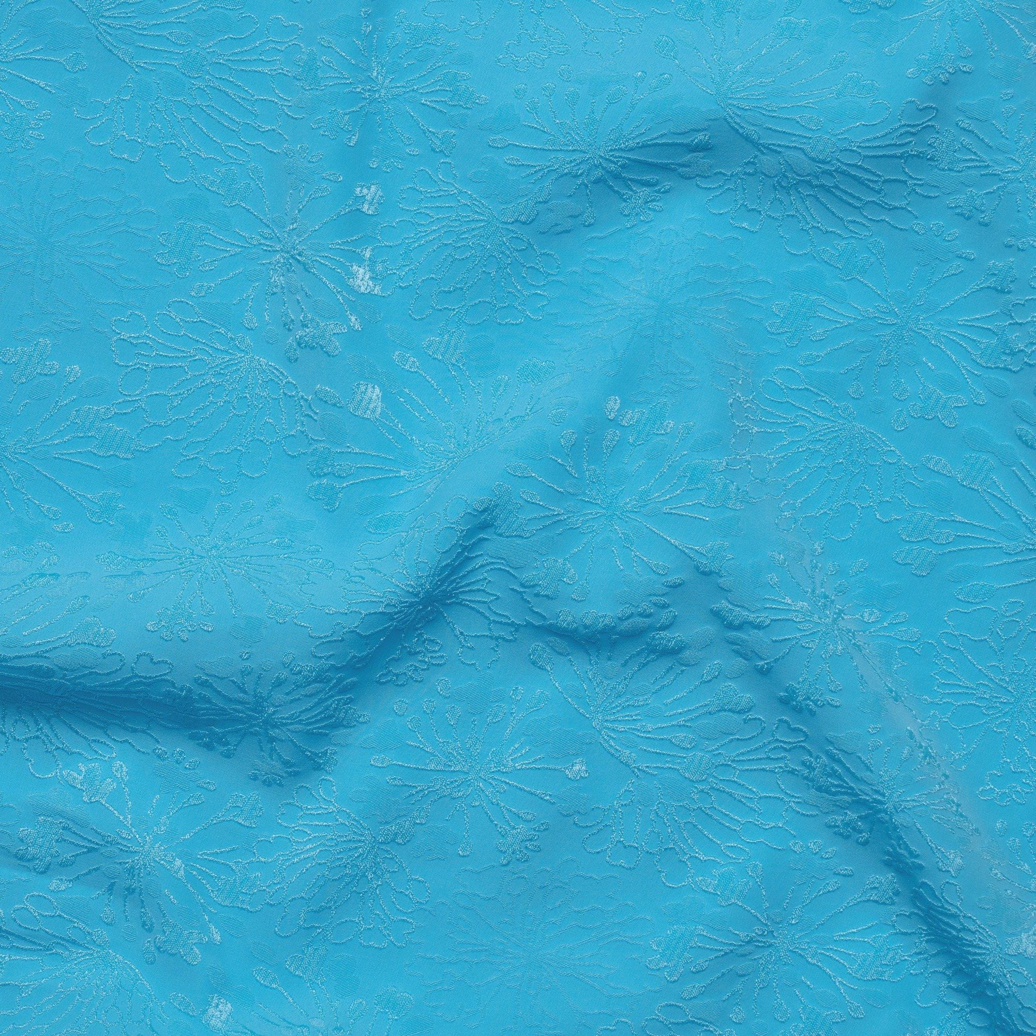 EKUL001-005 Gấm Nhung Hoa Màu Màu Xanh Khổ 1m5 x 2m