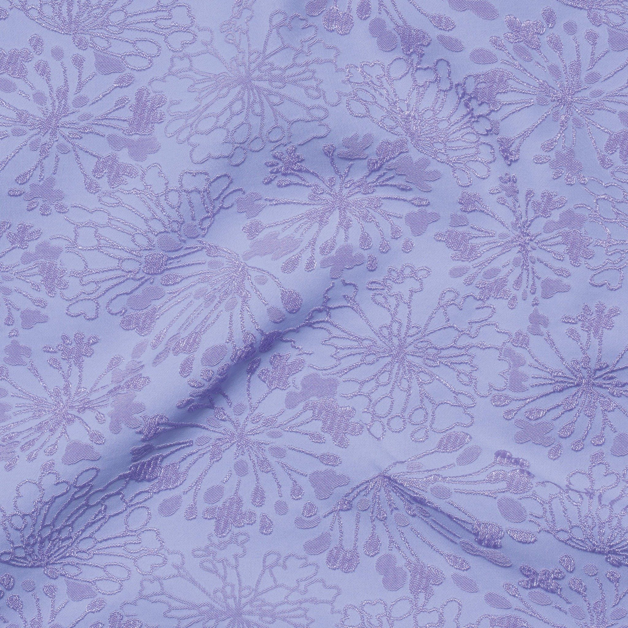 EKUL001-026 Gấm Nhung Hoa Màu Màu Tím Khổ 1m5 x 2m