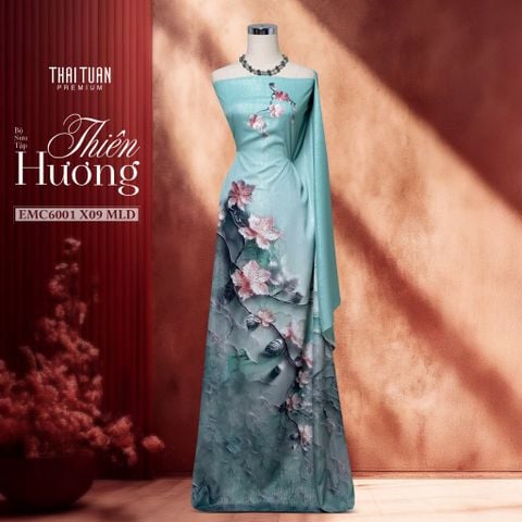 Vải Áo Dài Kim Tuyến Đính Đá Cao Cấp 1m5x2m3 EMC6001X09MLD