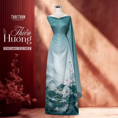 Vải Áo Dài Kim Tuyến Đính Đá Cao Cấp 1m5x2m3 EMC6001X12MLF