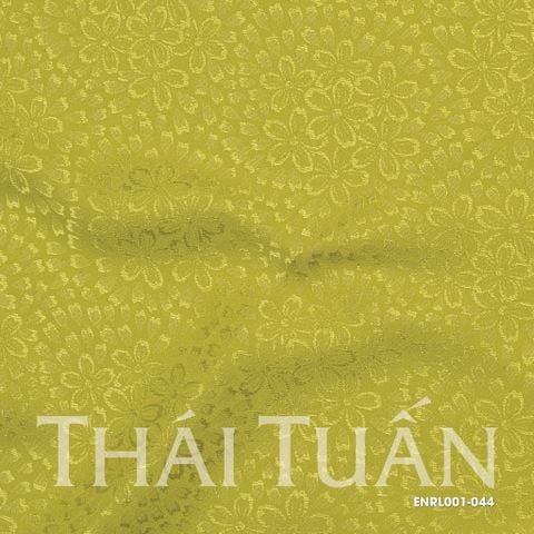 ENRL001-044 Gấm Hoa Co Giãn Màu Xanh Úa Khổ 1m5 x 2m