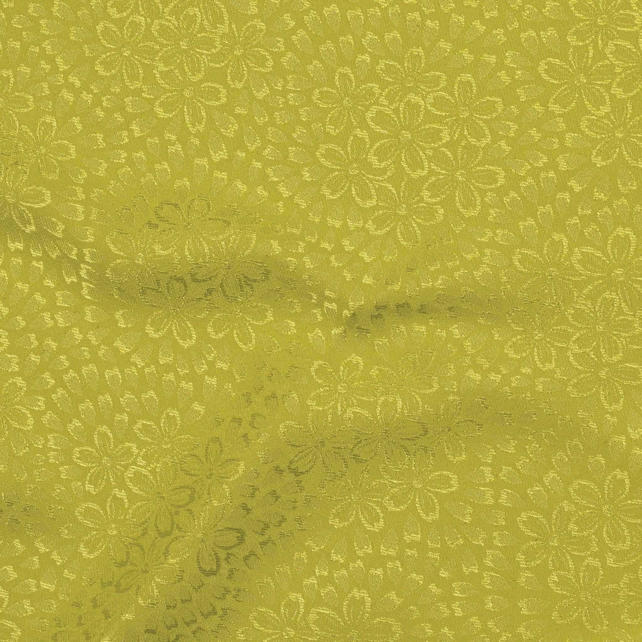 ENRL001-044 Gấm Hoa Co Giãn Màu Xanh Úa Khổ 1m5 x 2m