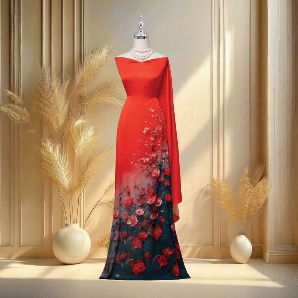 Vải In Satin Đính Đá Cao Cấp 1m5x2m3 ESB6239X16MPS