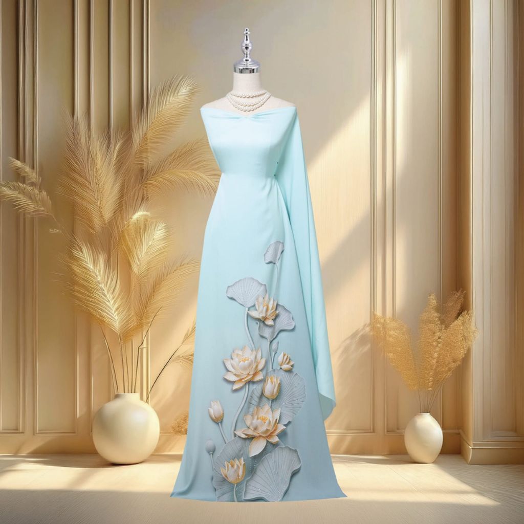 Vải In Satin Đính Đá Cao Cấp 1m5x2m3 ESB6278X07MPY