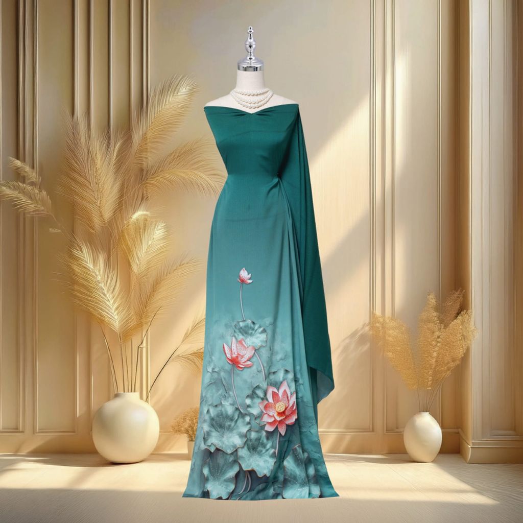 Vải In Satin Đính Đá Cao Cấp 1m5x2m3 ESB6278X08MPZ