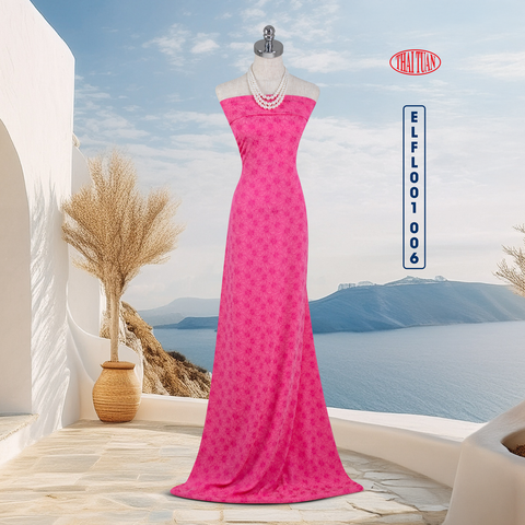 Vải Gấm Bách Hoa Màu Hồng 1m5 x 2m ELFL001006