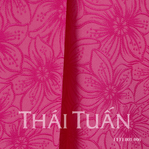 Vải Gấm Bách Hoa Màu Hồng 1m5 x 2m ELFL001006