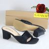 DÉP GUỐC NỮ GIAVY - GÓT CAO 6P QUAI NGANG GIA VY GS80