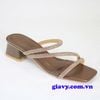 DÉP GUỐC NỮ GIAVY - GÓT CAO 3P GIA VY (3 DÂY XOÀN)