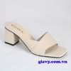 DÉP GUỐC NỮ GIAVY - GÓT CAO 6P QUAI NGANG GIA VY GS80