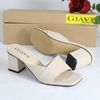 DÉP GUỐC NỮ GIAVY - GÓT CAO 6P QUAI NGANG GIA VY GS80