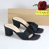 DÉP GUỐC NỮ GIAVY - GÓT CAO 6P QUAI NGANG GIA VY GS80