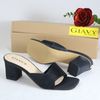 DÉP GUỐC NỮ GIAVY - GÓT CAO 6P QUAI NGANG GIA VY GS80