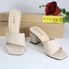 DÉP GUỐC NỮ GIAVY - GÓT CAO 6P QUAI NGANG GIA VY GS80