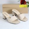 DÉP GUỐC NỮ GIAVY - GÓT CAO 6P QUAI NGANG GIA VY GS80