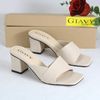 DÉP GUỐC NỮ GIAVY - GÓT CAO 6P QUAI NGANG GIA VY GS80