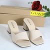 DÉP GUỐC NỮ GIAVY - GÓT CAO 6P QUAI NGANG GIA VY GS80